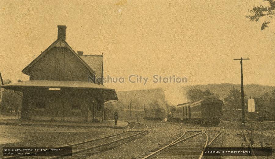 Postcard: Boston & Maine Railroad Station, Wilton, N.H.
